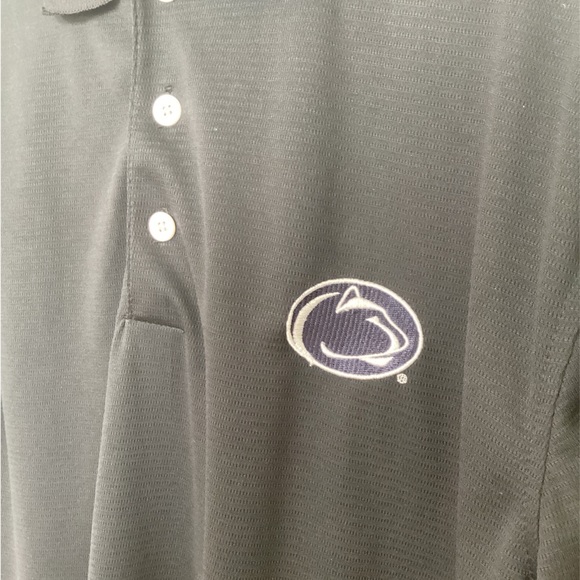 Penn State J. America Athletic Golf Polo Shirt | Mens M | black short sleeve PSU - Picture 3 of 7